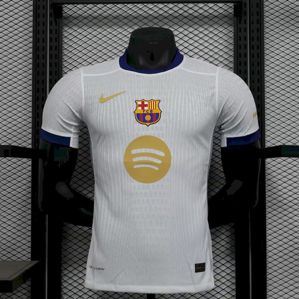 Barcelona 202425 White exposure version Jersey Player Version