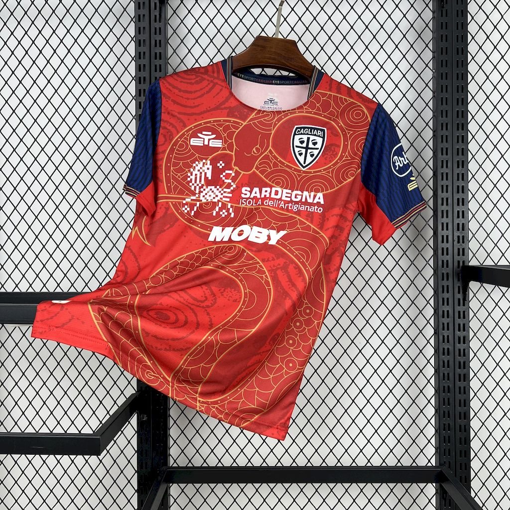 Cagliari Calcio 2024-25 Year of the Snake Limited Edition Jersey Cagliari Calcio 2024-25 Year of the Snake Limited Edition Jersey