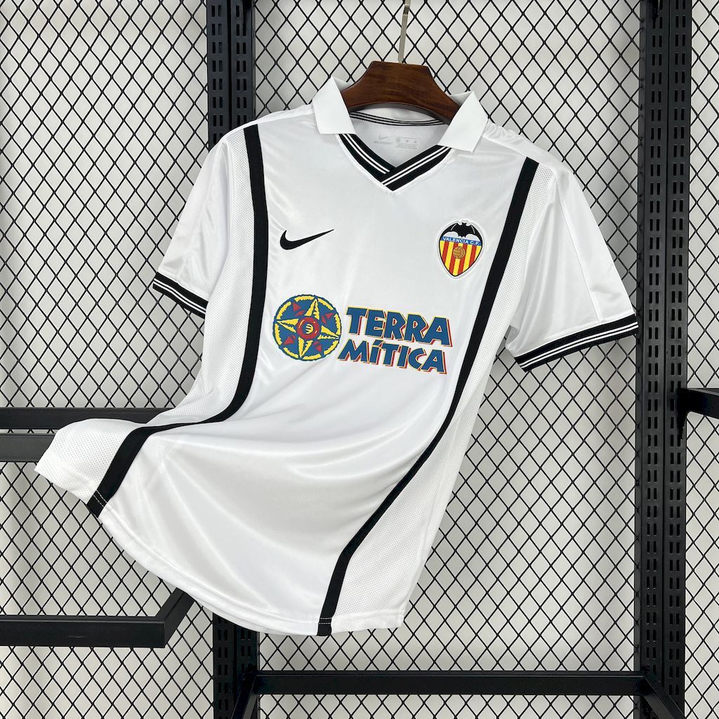 Valencia CF 2000-01 Home Retro Jersey