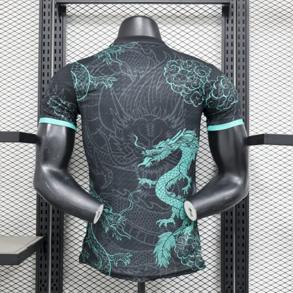 Real Madrid 2025 26 Black Green Dragon Edition Jersey Player Version