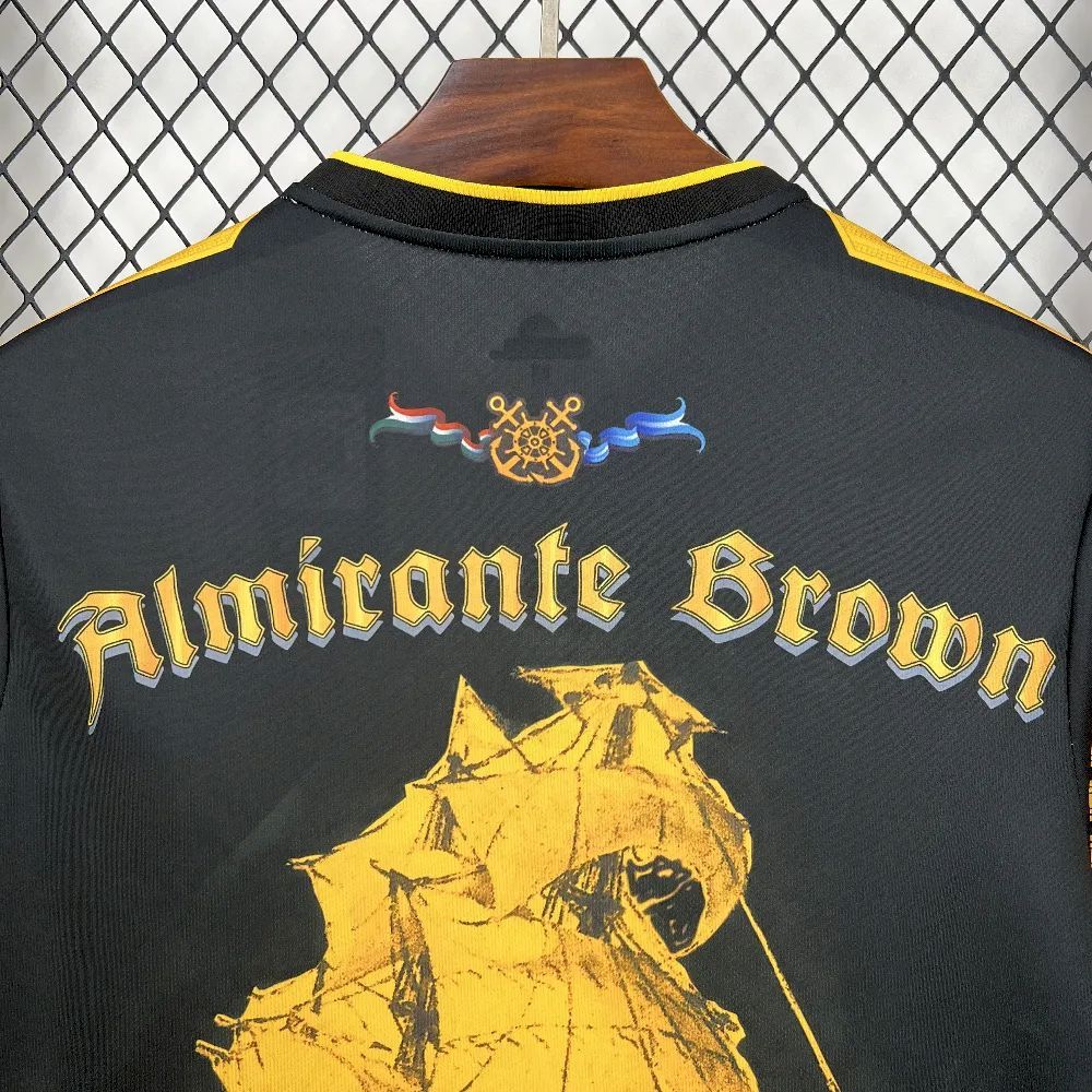 1b0105c54ffa413dbe272f3fcbb71117 Club Almirante Brown 'Admiral Guillermo' Special Edition Black 202122 Fourth Jersey