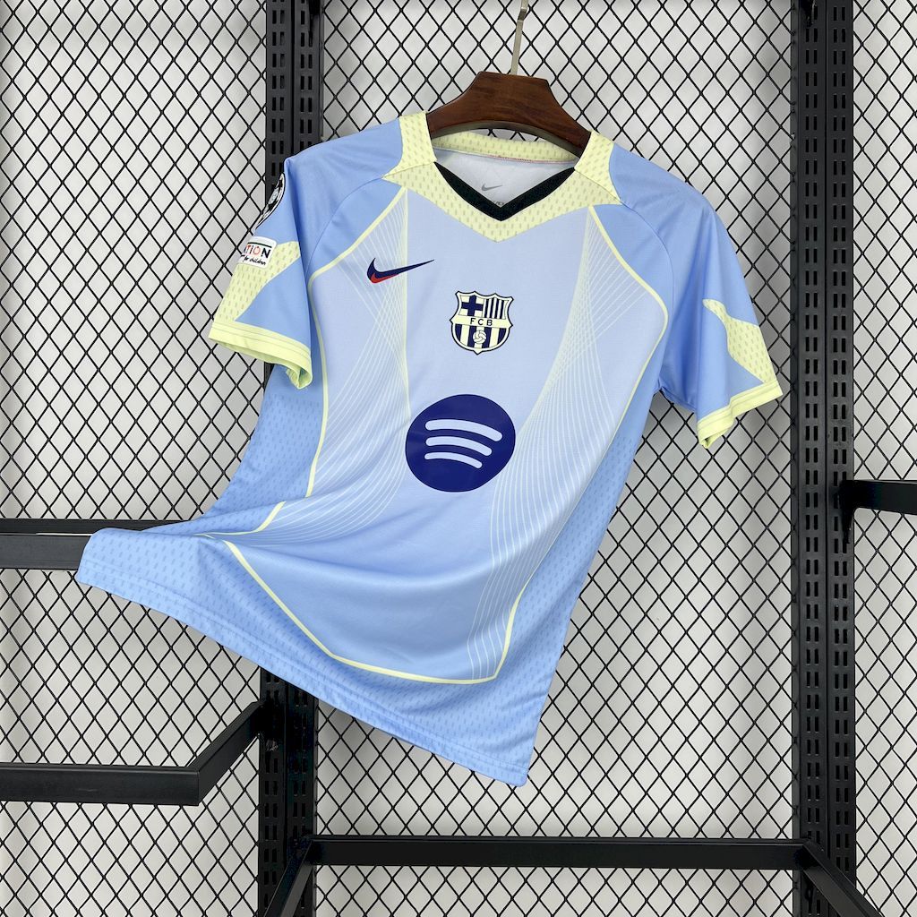 Barcelona 2025-26 blue special edition Jersey (With Champions League)