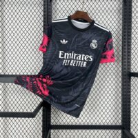 Real Madrid 202425 Black Red Dragon Jersey
