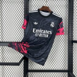 Real Madrid 202425 Black Red Dragon Jersey