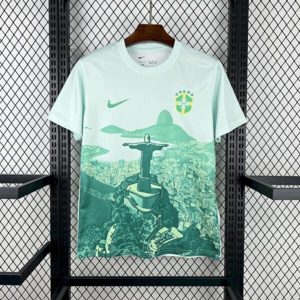 Brazil 2025 26 Green and white Jersey