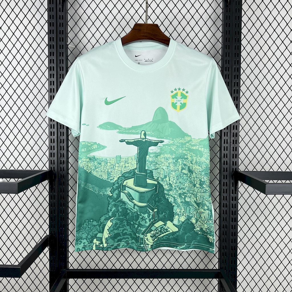 Brazil 2025-26 Green and white Jersey