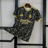 Real Madrid 2025-26 Black Golden Dragon Edition Jersey