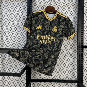 Real Madrid 2025 26 Black Golden Dragon Edition Jersey
