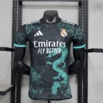 Real Madrid 2025-26 Black Green Dragon Edition Jersey Player Version