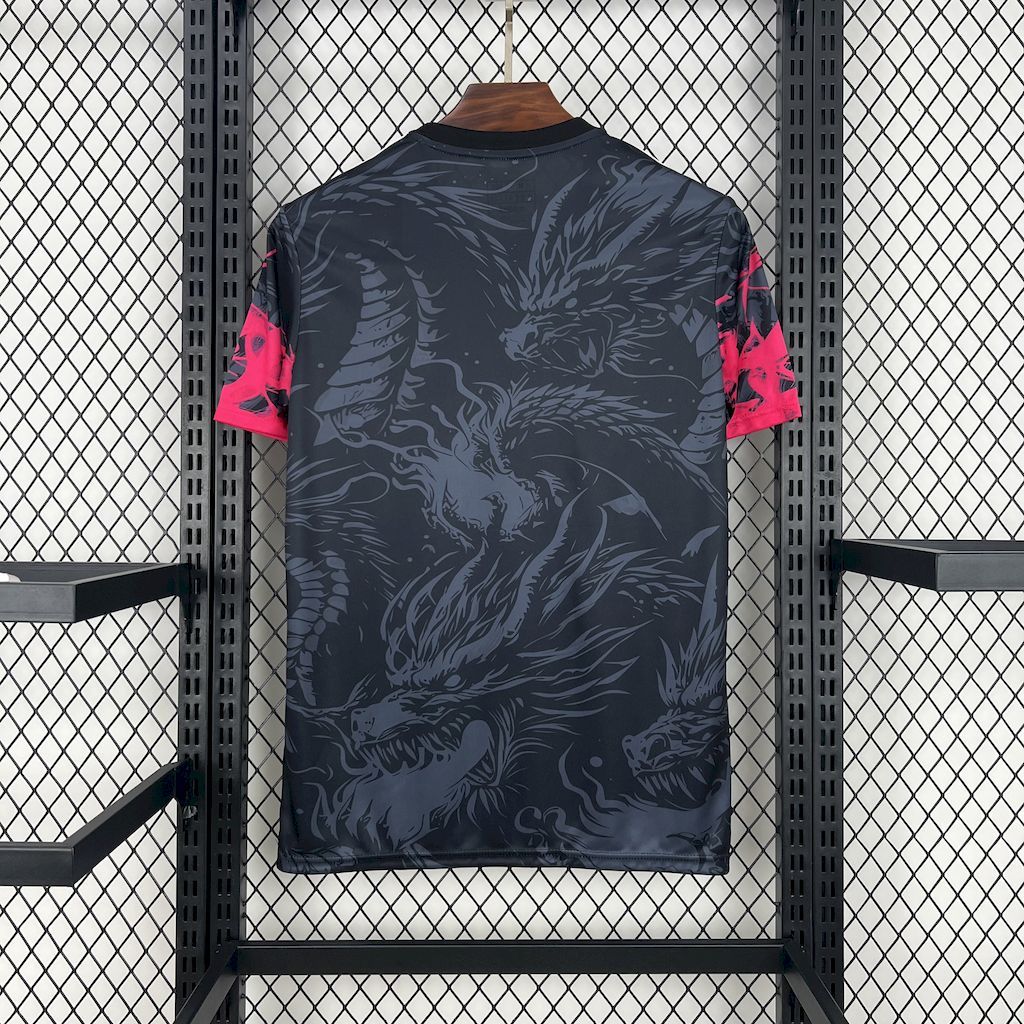 Real Madrid 202425 Black Red Dragon Jersey