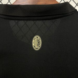 AC Milan 2024-25 125th Black goalkeeper Retro Jersey - Image 2