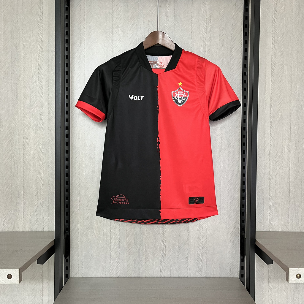 Women' 2025-26 Victoria Red Black Jersey