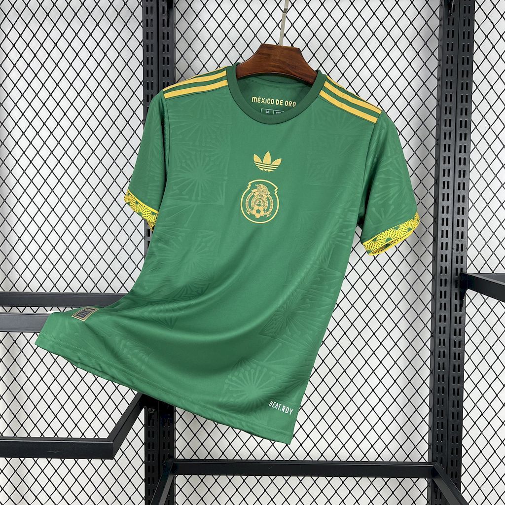 Mexico 2025-26 Gold- Green Jersey