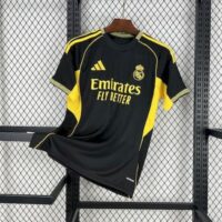 Real Madrid 2025-26 Black and yellow special edition Jersey