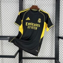 Real Madrid 2025-26 Black and yellow special edition Jersey