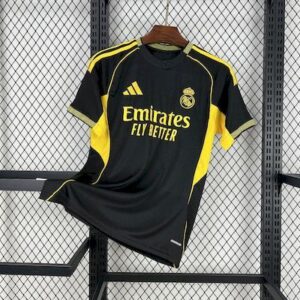 Real Madrid 2025 26 Black and yellow special edition Jersey