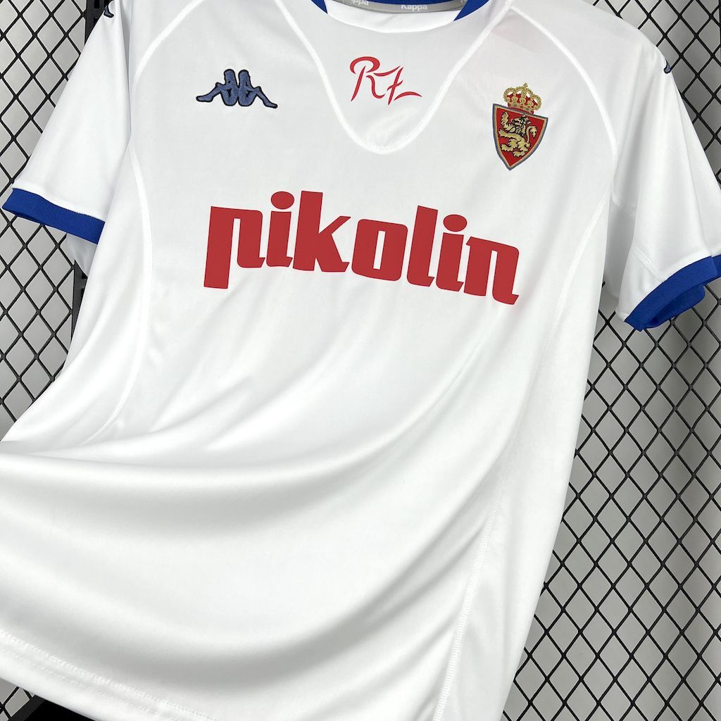 Real Zaragoza 2001-02 Home Retro Jersey