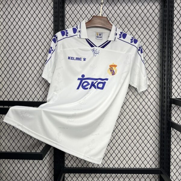 Real Madrid 1994-96 Home Retro Jersey - Image 3