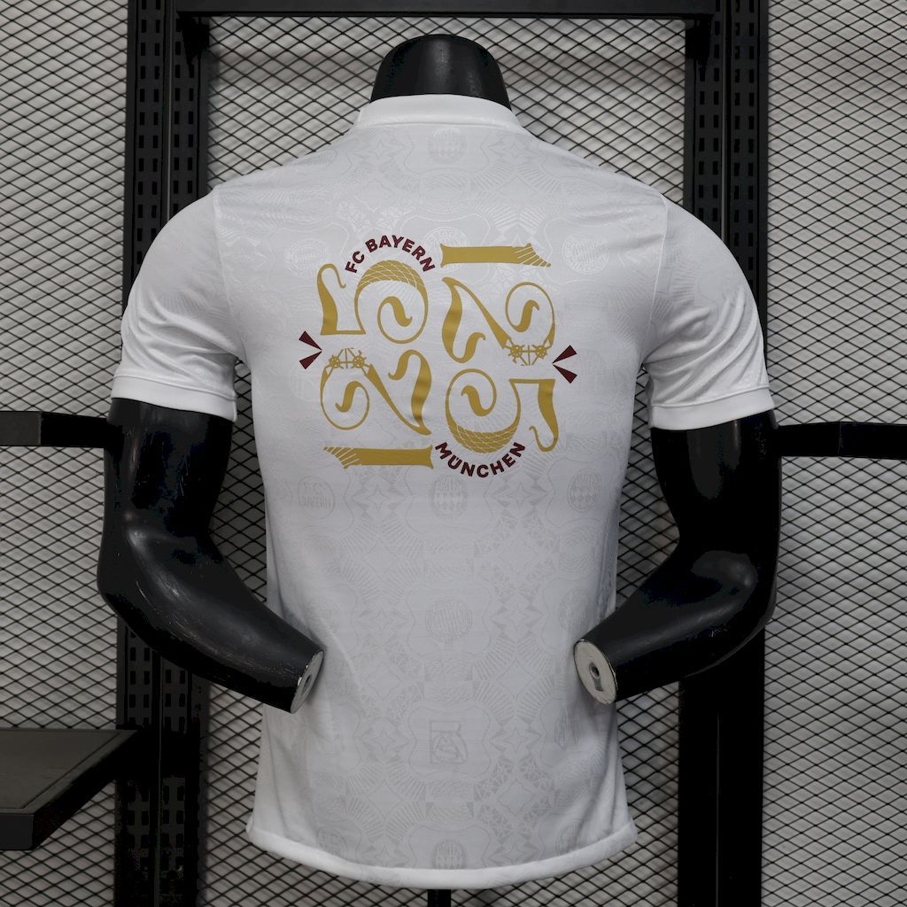 39c90a76d17440f6b6fc90a140a239ee Bayern Munich 202425 Anniversary Tee - White Jersey Player Version