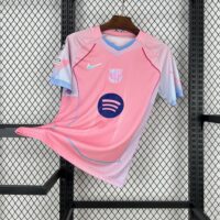 Barcelona 2025-26 pink special edition Jersey (With Champions League)