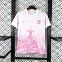 3a70bed5c11a4276a6c92a6b1e4d85f2 Brazil 2025-26 pink white Jersey