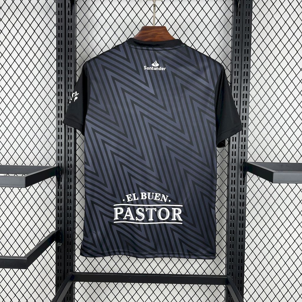 3b52a3862f1a43f3b28de1d1047a2431 Racing de Santander 202425 Black Goalkeeper Jersey