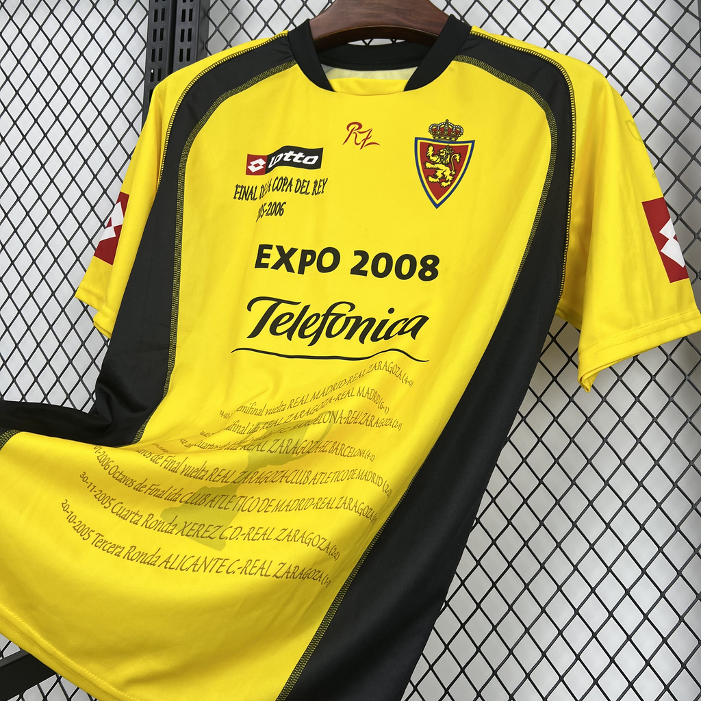 Real Zaragoza 2005-06 'Copa Del Rey Final' Third Retro Jersey