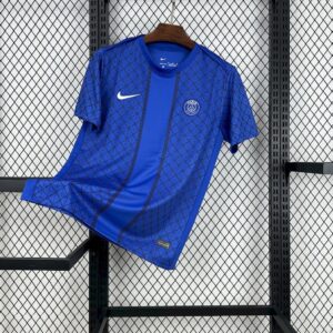 Paris Saint Germain 2025 26 Pre match training blue Jersey