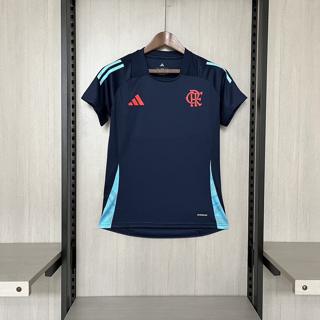 Women' 2025-26 Flamengo Training Wear Dark Blue Jersey Women' 2025-26 Flamengo Training Wear Dark Blue Jersey