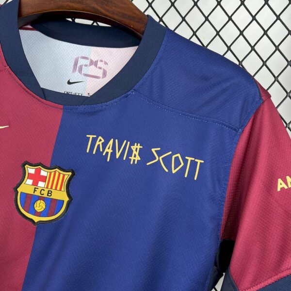 Barcelona 202425 Home Travis Scott Special Jersey - Image 3