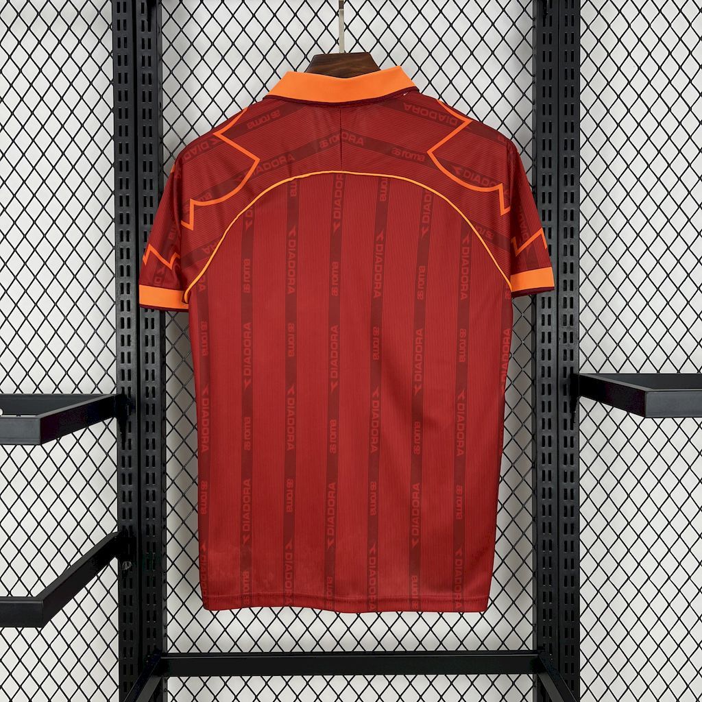 4518cd8019c54fc09190f639d52b5895 AS Roma 1999-00 Home Retro Jersey