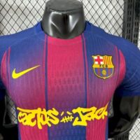 Barcelona 2025-26 Travis Scott Edition Home Jersey Player Version