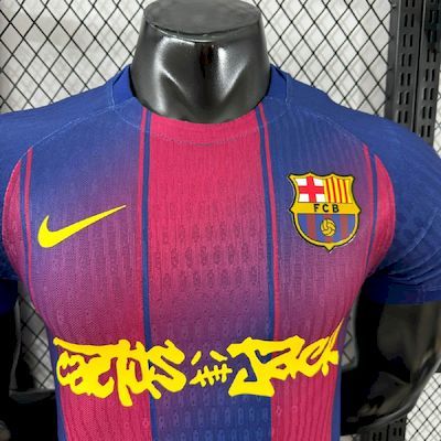 Barcelona 2025-26 Travis Scott Edition Home Jersey Player Version