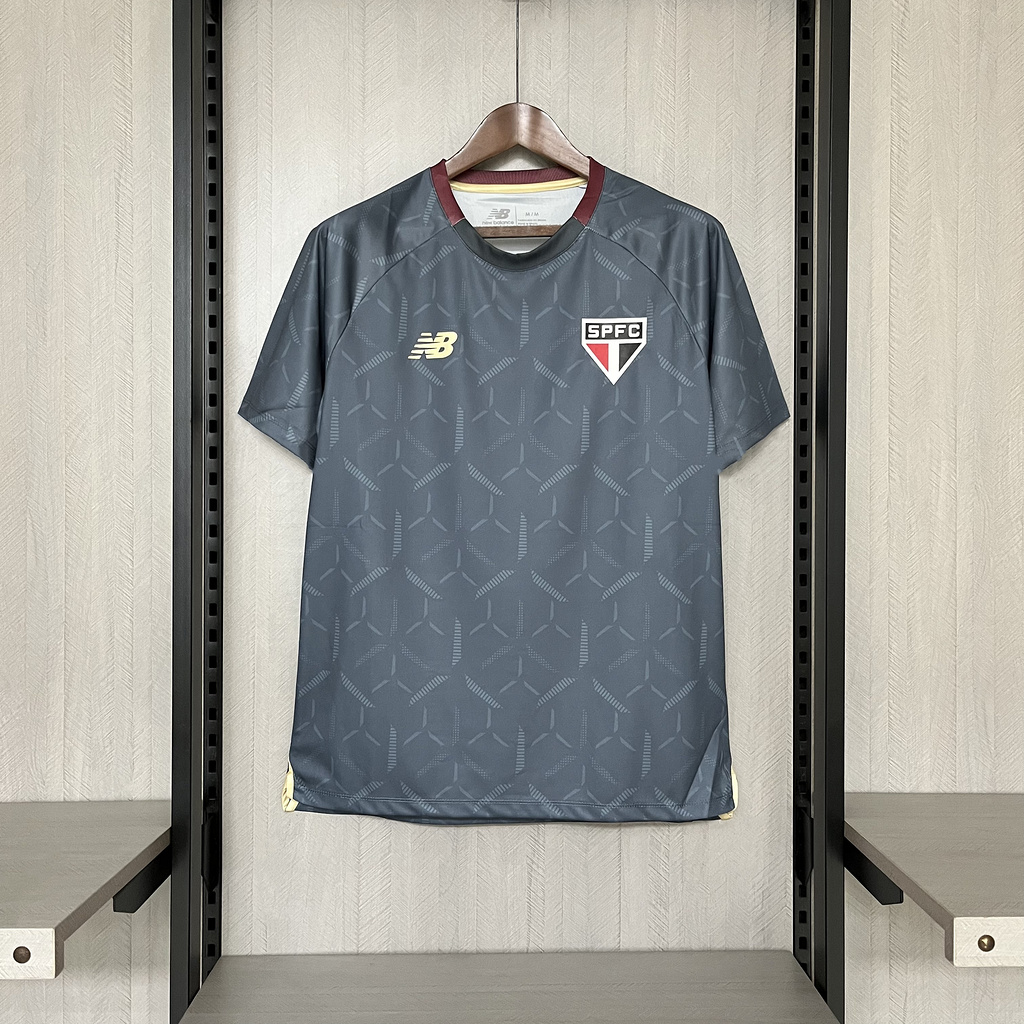 2025 26 Sao Paulo Training Jersey Grey Jersey