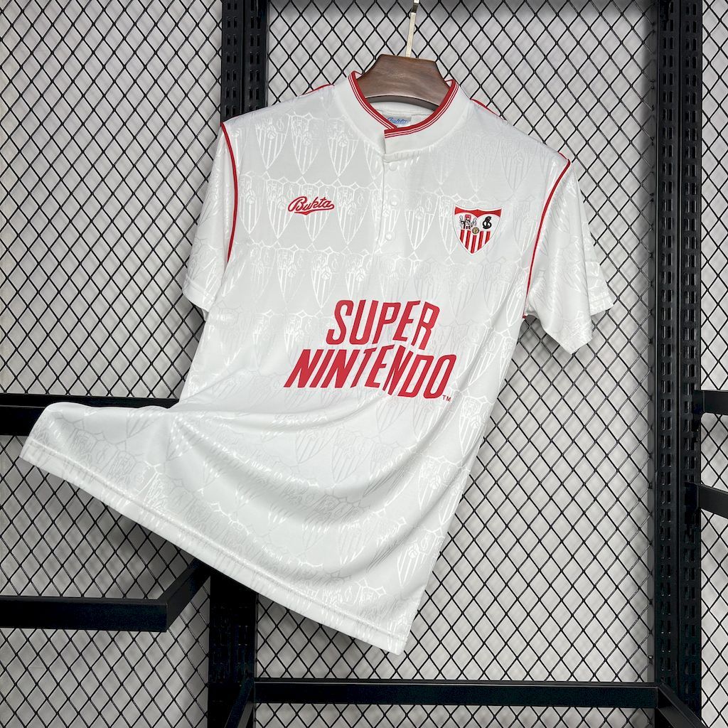 Sevilla FC 1991-92 Home Retro Jersey Sevilla FC 1991-92 Home Retro Jersey