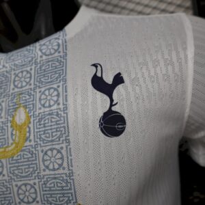 Tottenham Hotspur 2025 26 White Gold Snake Edition Jersey Player Version