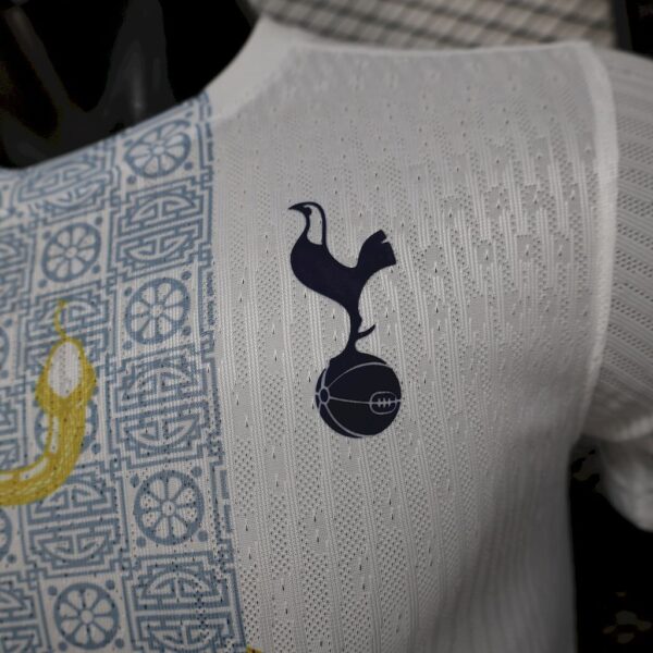 Tottenham Hotspur 2025 26 White Gold Snake Edition Jersey Player Version