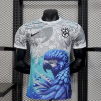 Brazil 2025-26 White Parrot Edition Jersey Player Version