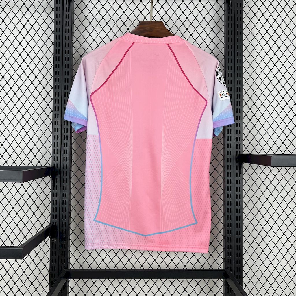 Barcelona 2025-26 pink special edition Jersey (With Champions League)