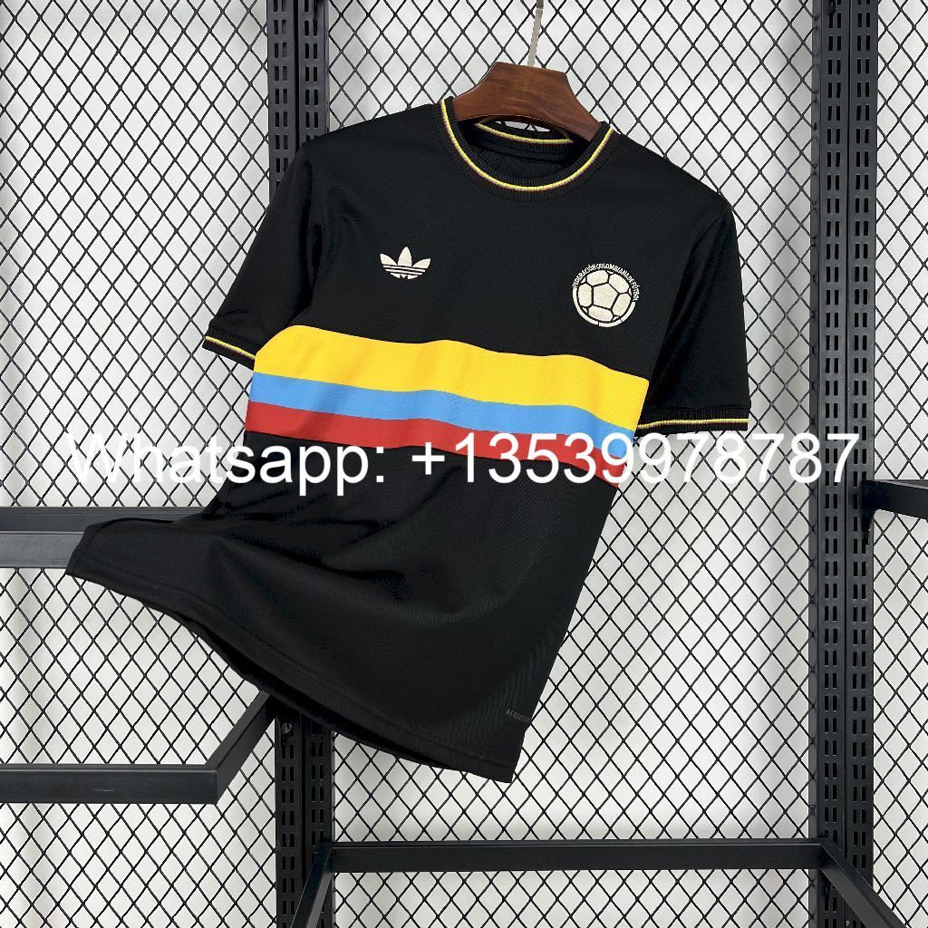 Colombia 202425 100th Black Anniversary Jersey Colombia 202425 100th Black Anniversary Jersey