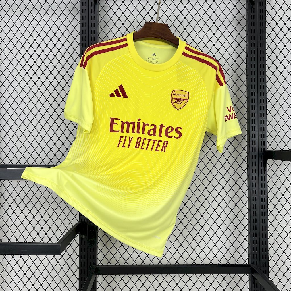 Arsenal 2025-26 Yellow goalkeeper Jersey