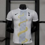 Tottenham Hotspur 2025-26 White Gold Snake Edition Jersey Player Version