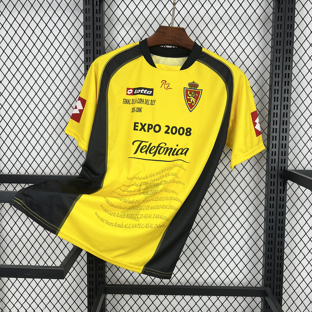 Real Zaragoza 2005-06 'Copa Del Rey Final' Third Retro Jersey