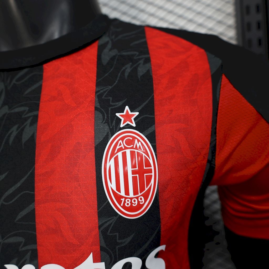 AC Milan 2025-26 Home Jersey Player Version
