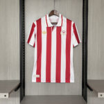 2025-26 Olympiacos 100th Anniversary Edition Red and White Jersey