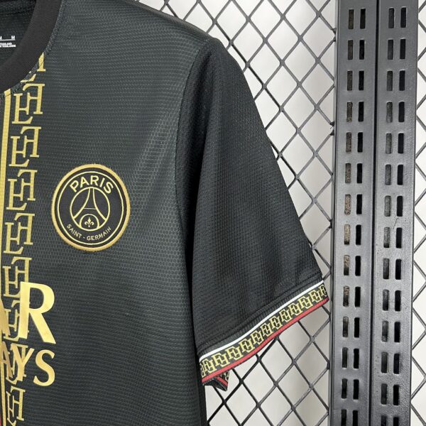 Paris Saint Germain 2025 26 Black and Gold EditionJersey