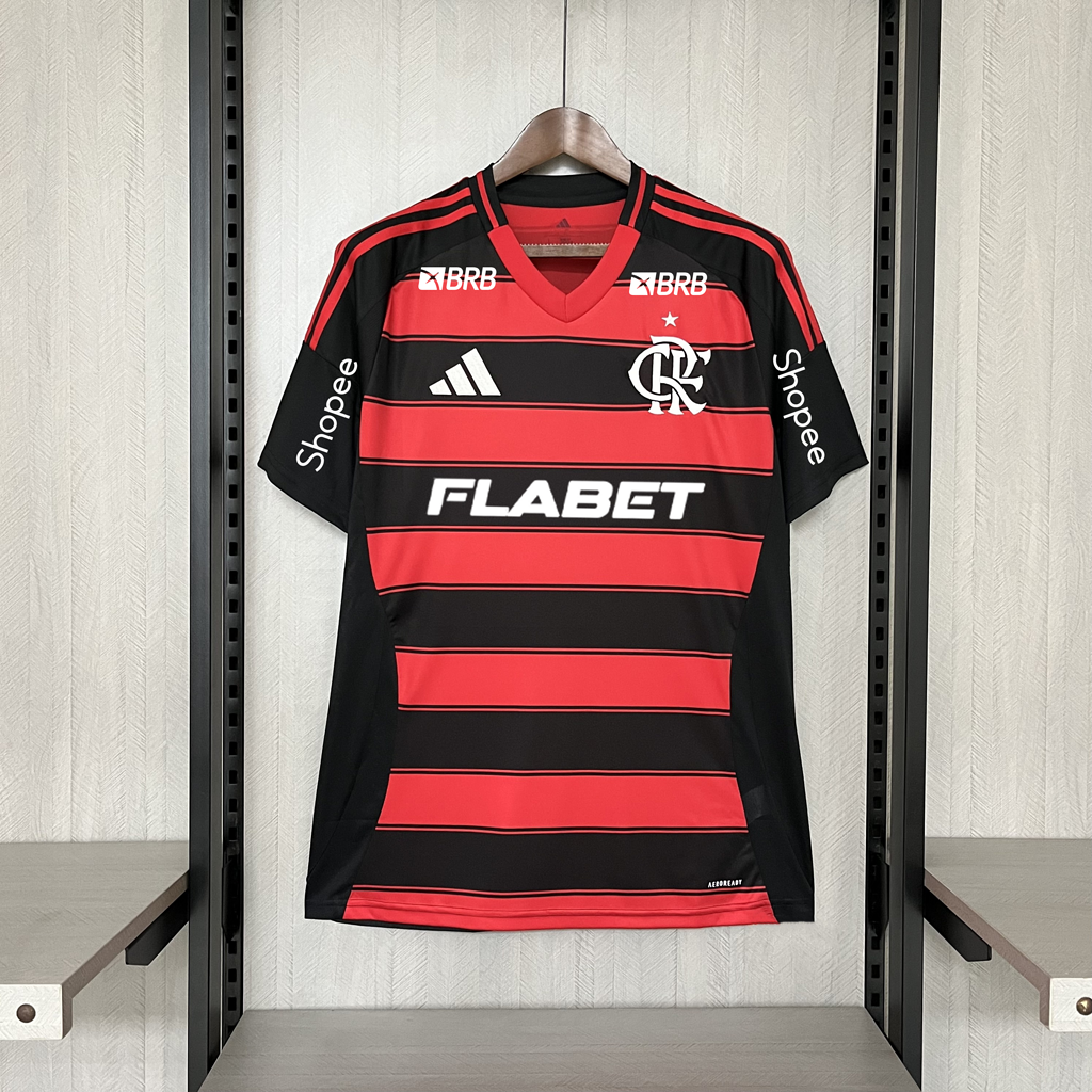 2025-26 Flamengo Home FLABET All Sponsors