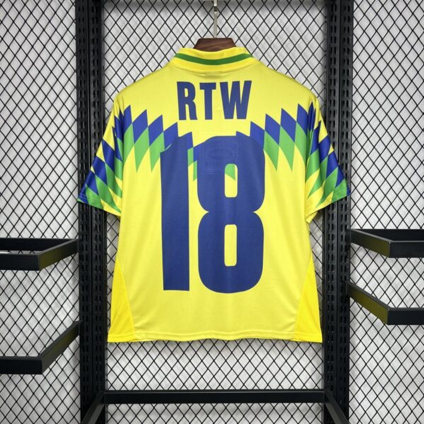 Brazil 1995 Home Corteiz Retro Jersey - Image 3