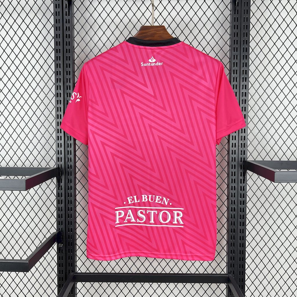 67fe3e27714245b5a8ac8e04ba45d276 Racing de Santander 202425 Pink Goalkeeper Jersey