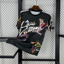 Real Madrid 2025-26 Louis Vuitton Joint Edition Black colorful version Jersey